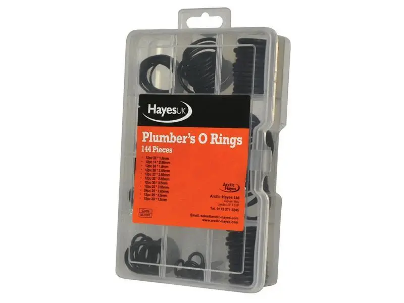 Elongated Bowl Plumber's O-Ring Kit, 144 Piece