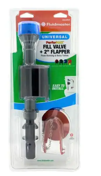 Fluidmaster PerforMAX Comprehensive High Performance Toilet Fill Valve and 2 inch Flapper Repair Kit