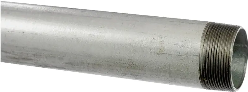 Kloeckner Metals GALV-1 Pipe, 1 , 10 ft L, Threaded