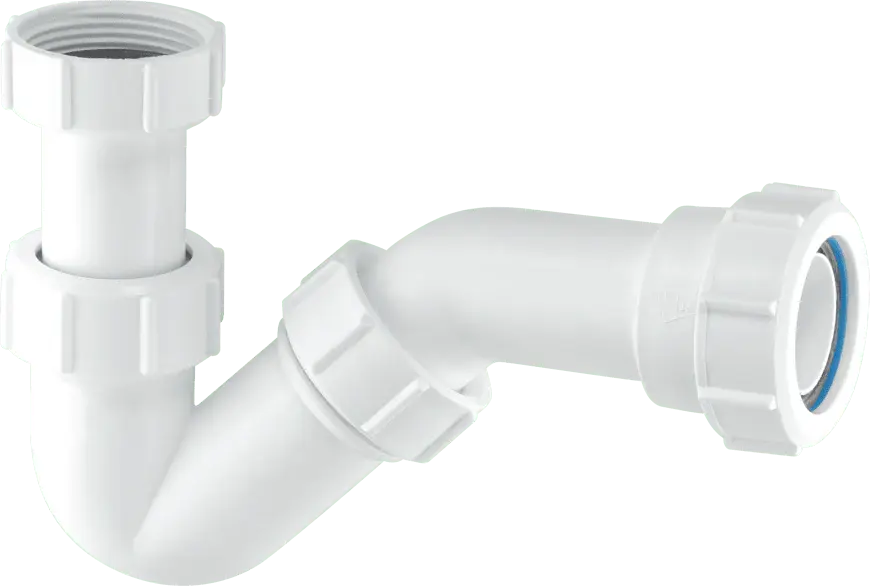 McAlpine BT1 19mm Water Seal Adjustable Inlet Tubular Rotate 'P' Trap Multifit Outlet 1¼"