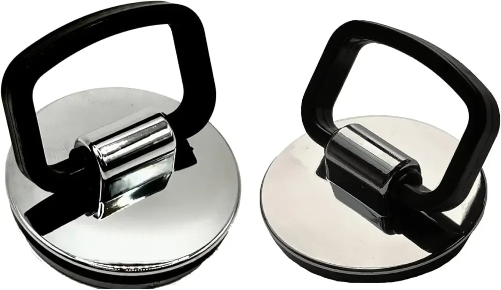 McAlpine Chrome Plated Bathroom Plastic Plugs 38mm + 44mm Diameter Handle and Tpr Seal CP2H + CP1H