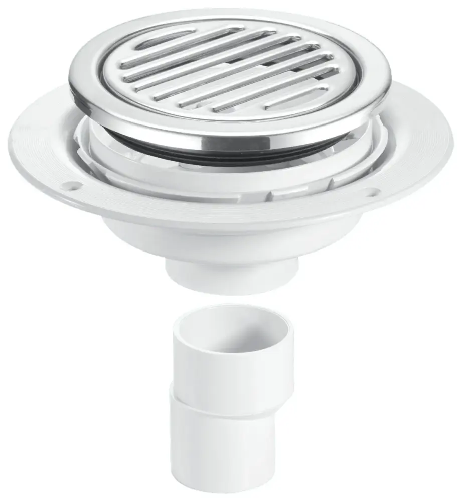 McAlpine USG2-R125SS Untrapped Gully 2" Vertical Outlet 2" x 1½" Reducer and Round Tile