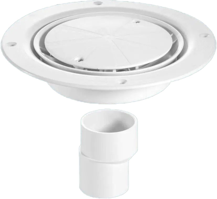 McAlpine USG2WH Untrapped Gully, Clamp Ring and Cover Plate, 2" Vertical Outlet and 2" x 1½" Socket Reducer