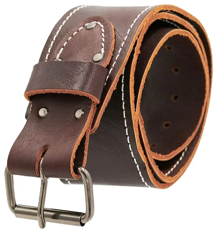 Bucket Boss 55325 Tool Belt, 30 to 42 Waist, 3 L, Leather, Chestnut