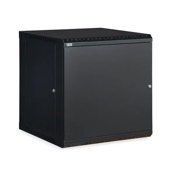 Kendall Howard 12U LINIER, Fixed Wall Mount Cabinet, Solid Door, 3141-3-001-12