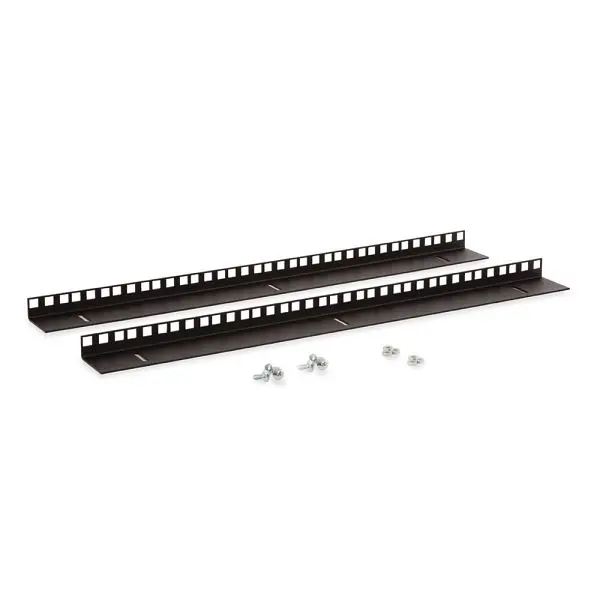 Kendall Howard 12U LINIER, Wall Mount Vertical Rail Kit, Cage Nut, 3150-3-001-12