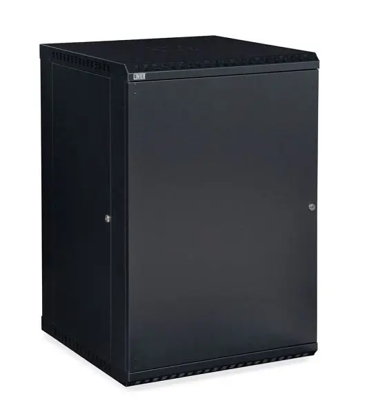 Kendall Howard 18U LINIER, Fixed Wall Mount Cabinet, Solid Door, 3141-3-001-18