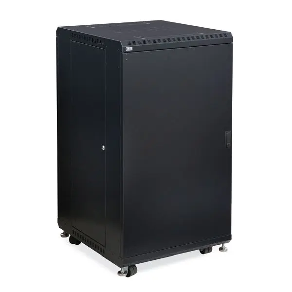 Kendall Howard 22U LINIER, Server Cabinet, Solid/Solid Doors, 24" Depth, 3108-3-024-22
