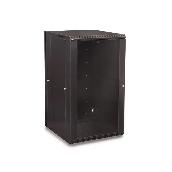 Kendall Howard 22U LINIER, Swing-Out Wall Mount Cabinet, Glass Door, 3130-3-001-22