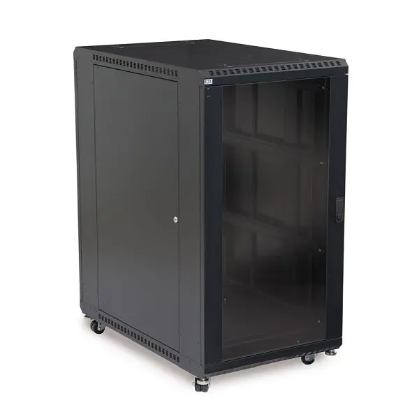 Kendall Howard 27U LINIER, Server Cabinet, Glass/Solid Doors, 36" Depth, 3101-3-001-27