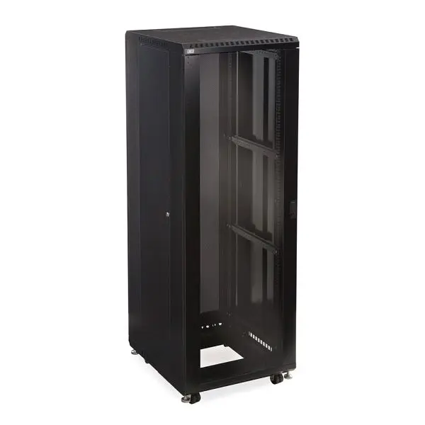 Kendall Howard 37U LINIER, Server Cabinet, Glass/Glass Doors, 24" Depth, 3103-3-024-37