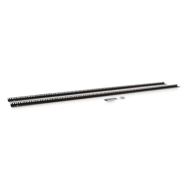 Kendall Howard 42U LINIER, Server Cabinet Vertical Rail Kit, Cage Jam Nut, 3160-3-001-42