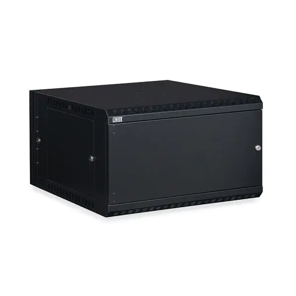Kendall Howard 6U LINIER, Swing-Out Wall Mount Cabinet, Solid Door, 3131-3-001-06
