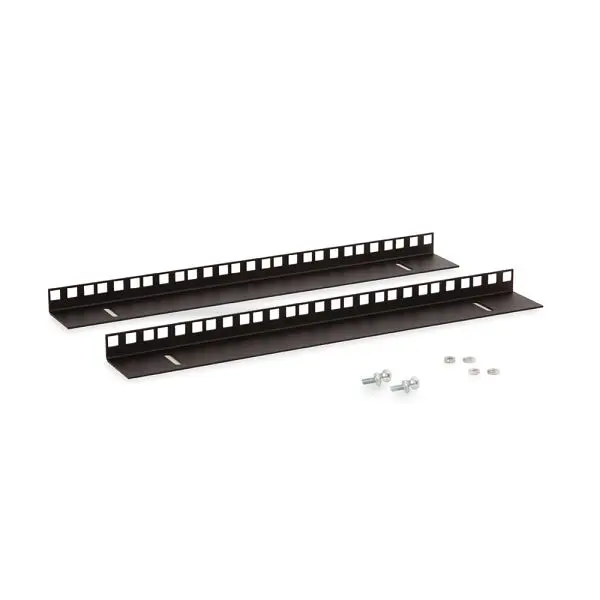 Kendall Howard 9U LINIER, Wall Mount Vertical Rail Kit, Cage Flat Face Flange Nut, 3150-3-001-09