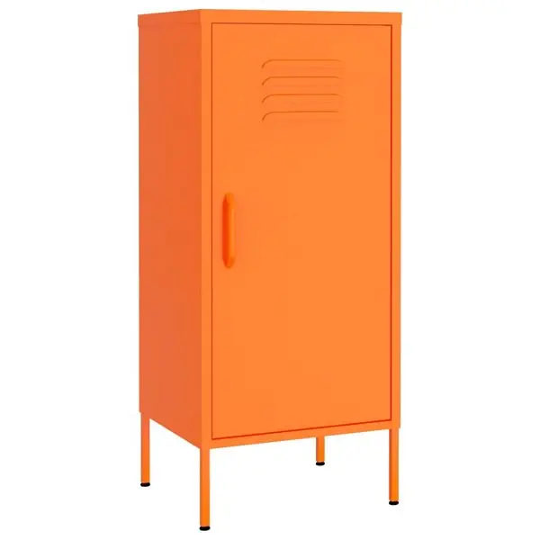 vidaXL Storage Cabinet Orange 16.7"x13.8"x40" Alloy Steel, 336192