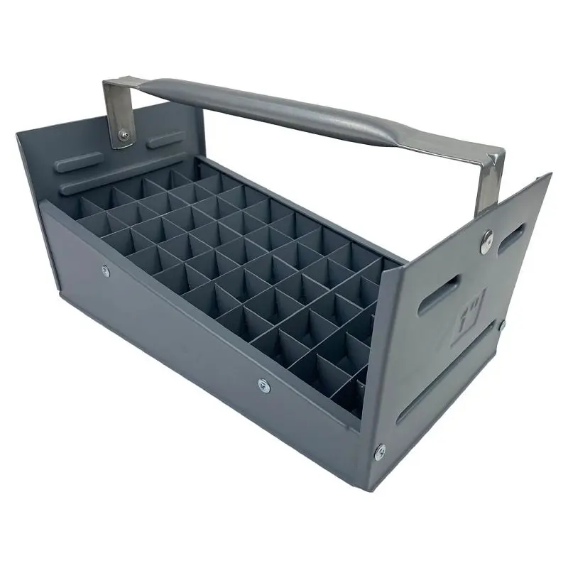 American Constructed Pro 50 Slot Gray HDPE Plastic Caddy 1 Hex Nipple Fittings, T1010 American Built Pro