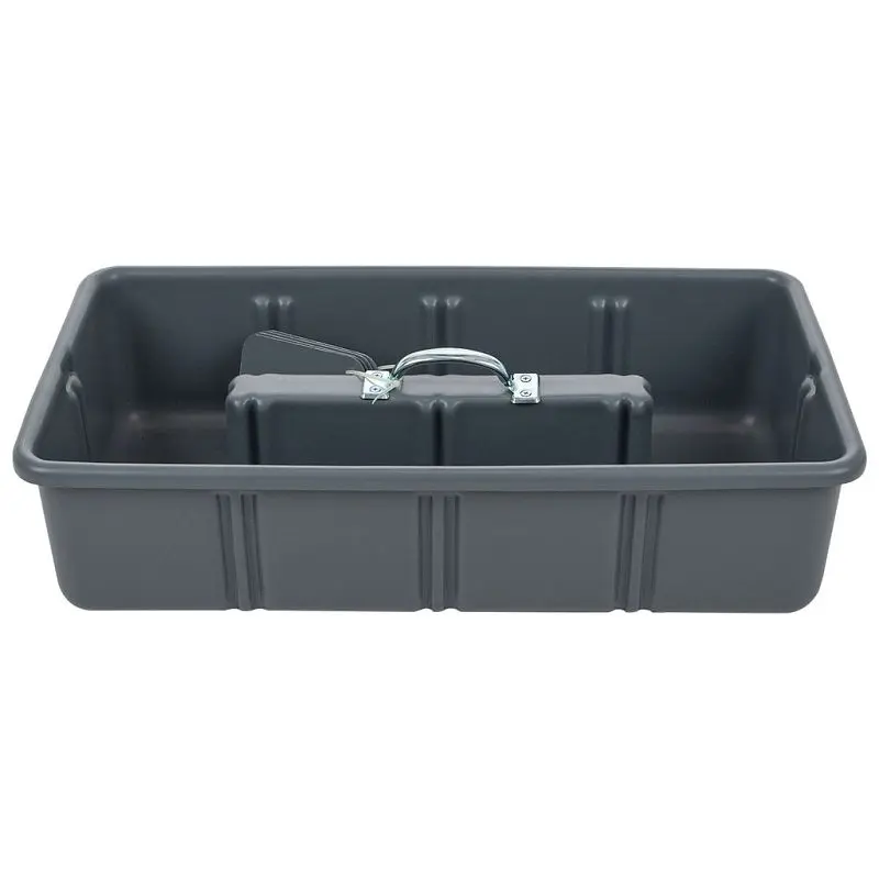 American Ribbed Constructed Pro Large Gray HDPE Delrin Tool/Tote Tray 6 Dividers, 24 x 12 x 6 , Pack 5, T1075 P5 American ...