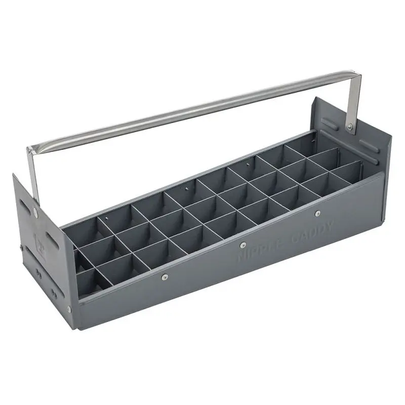 American Smooth Constructed Pro 27 Slot Gray HDPE Plastic Caddy 2 Fitting Fittings, T1020 American Built Pro