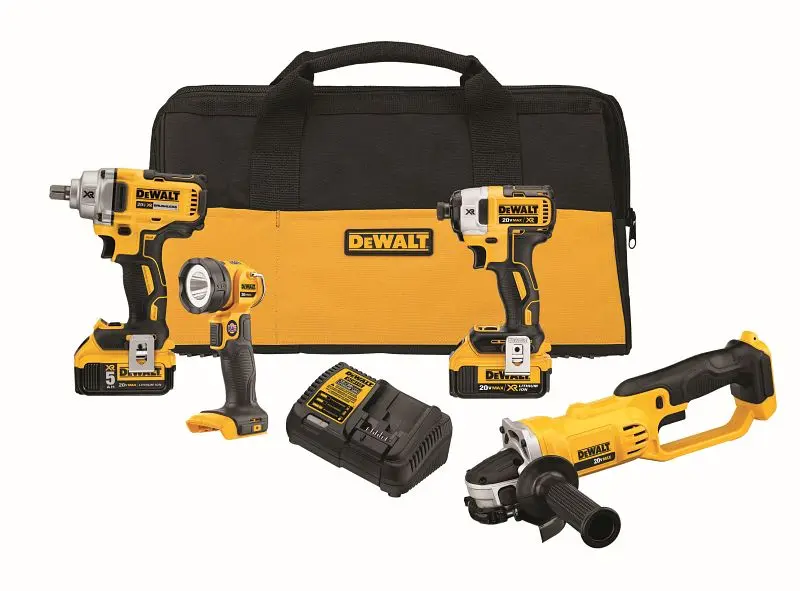DeWalt 20V Max 4-Tool Combo Kit, DCK498P2