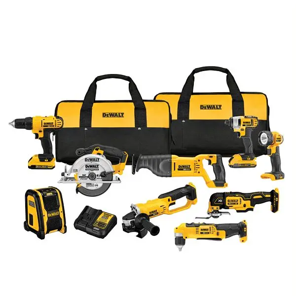 DeWalt 20V Max 9-Tool Power Tool Combo Kit Soft Case (2-Batteries Incorporated and Charger Incorporated), DCK940D2