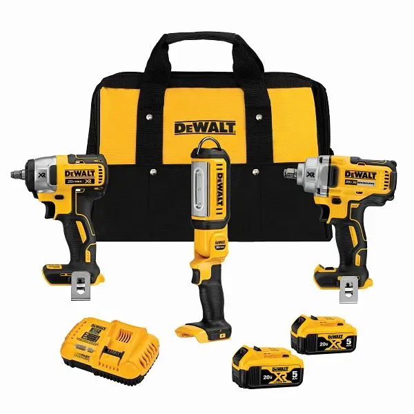 DeWalt 20V Max XR Brushless Cordless 3 Tool Automotive Kit, DCK302P2