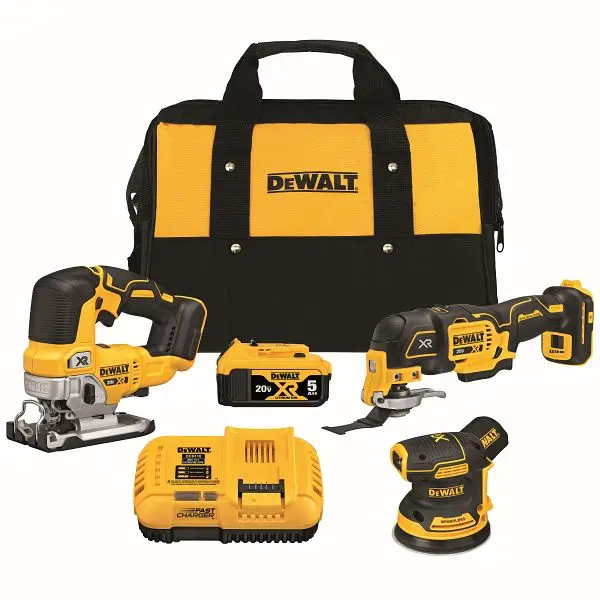 DeWalt 20V Max XR Brushless 3 Tool Woodworking Kit, DCK300P1