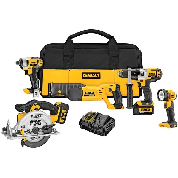 DeWalt 20V Max PREMIUM 5-Tool Combo Kit, DCK592L2