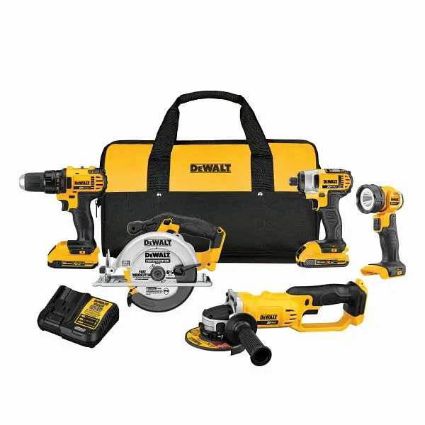 DeWalt 20V Max Space-saving 5-Tool Combo Kit, DCK521D2