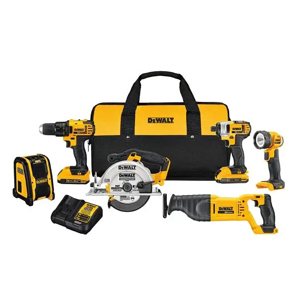 DeWalt 20V Max Space-saving 6-Tool Combo Kit, DCK620D2