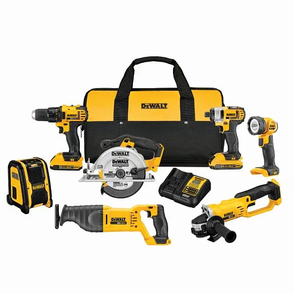 DeWalt 20V Max Space-saving 7 Tool Combo Kit, DCK720D2
