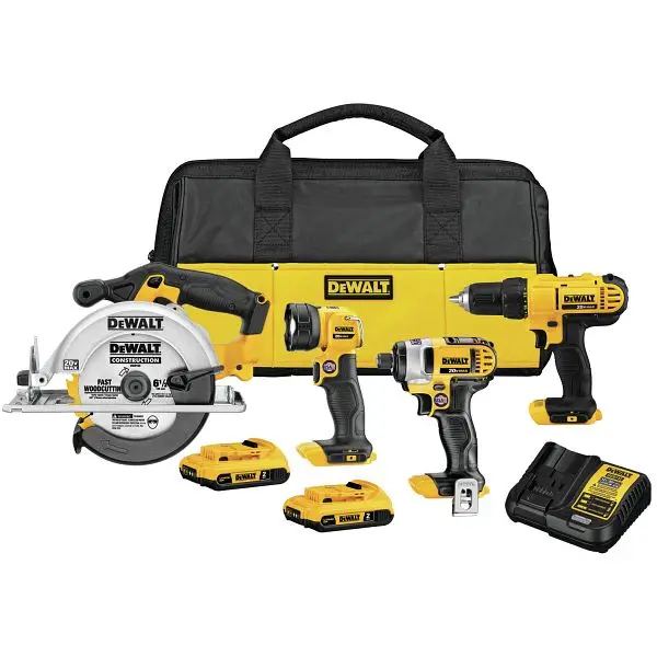 DeWalt 20V 4-Tool Kit, DCK466D2