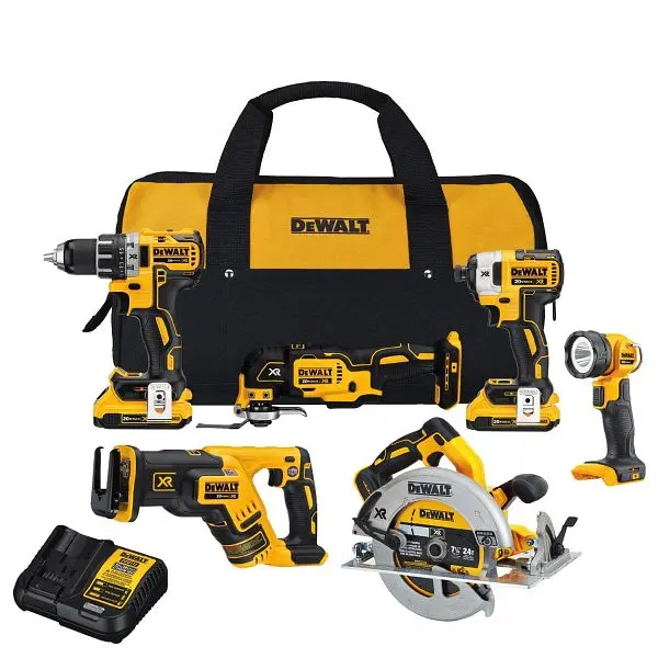 DeWalt Mini 20V Max XR 6-Tool Space-saving Combo Kit, DCK684D2