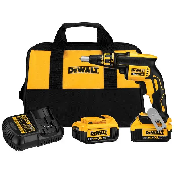DeWalt Reliable 20V Max XR Li-Ion Brushless Drywall Screwgun Kit (4.0Ah), DCF620M2
