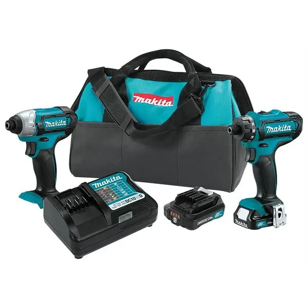 Makita 12V CXT 2.0 Ah 2-Piece Combo Kit, CT230R