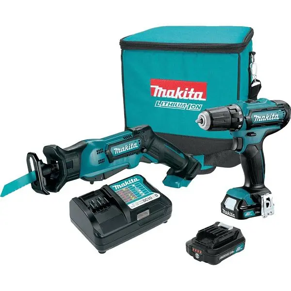 Makita 12V CXT 2.0 Ah Cordless 2-Piece Combo Kit, CT229R