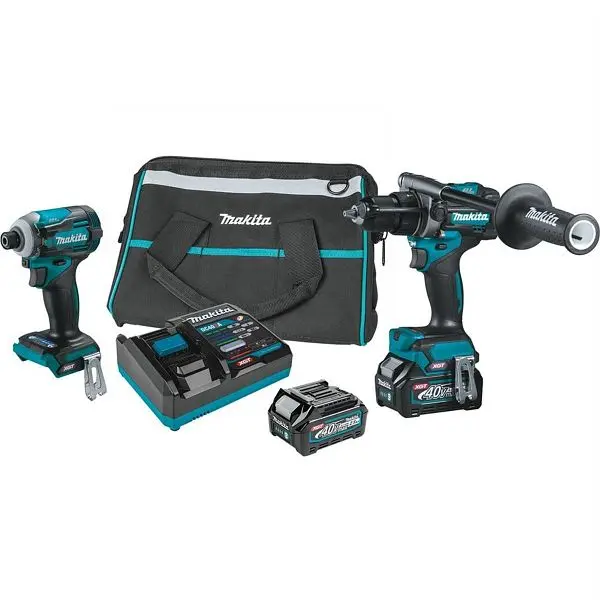 Makita High-Visibility 40V max XGT Brushless Cordless 2-Piece Combo Kit (2.5Ah), GT200D