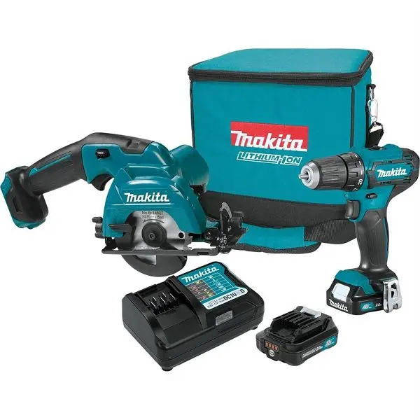 Makita Precision-Engineered 12V max CXT Lithium-Ion Cordless 2-Piece Combo Kit 2 (2.0Ah), CT233R