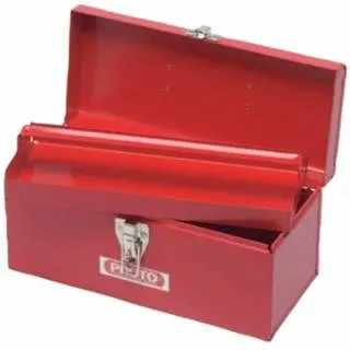 Proto General Purpose Tool Box, 19 W x 8-1/16" D x 2-3/16" H, Steel, Red, J9971-NA