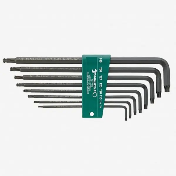 Stahlwille Instant 10771/8 8 Torx Ball End L-Key Set T9-T40, ST96432701