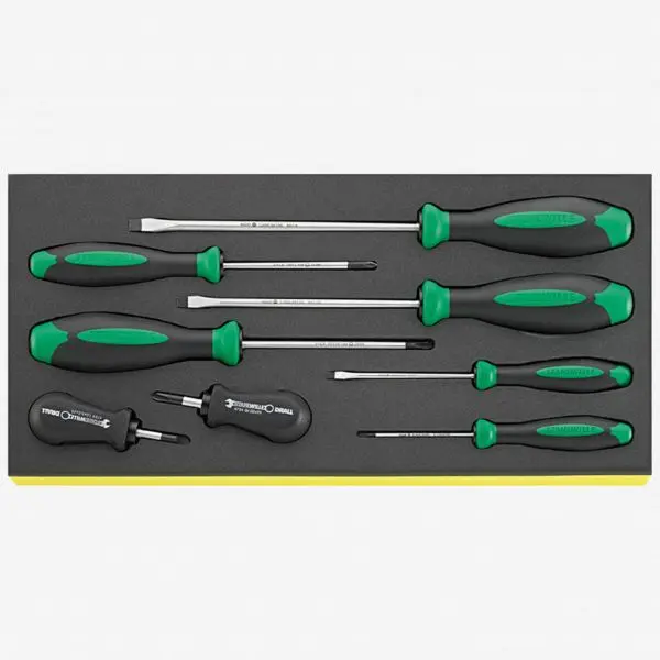 Stahlwille TCS 4620-4734/8 DRALL+ Set Machine Drivers TCS Inlay, 8 Pieces, ST96838769