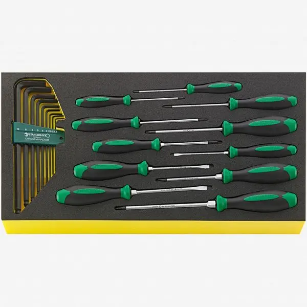 Stahlwille TCS WT 4622-4650 DRALL+ Set Screwdrivers TCS Inlay, 20 Pieces, ST96830122