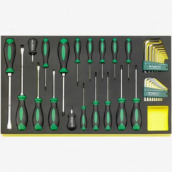 Stahlwille TCS 4622/4650+10760+10766 DRALL+ Set Screwdrivers TCS Inlay, 36 Pieces, ST96831196