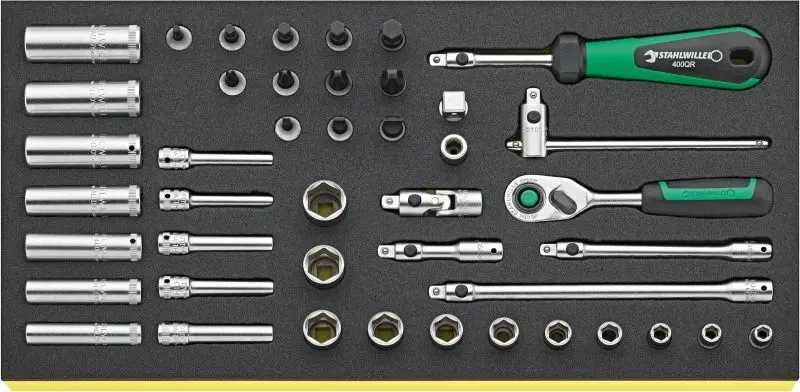 Stahlwille Tcs tray 1/4" control tools, TCS 40/35/9 QR, ST96830366