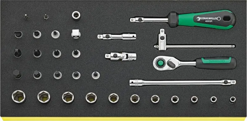 Stahlwille Tcs tray 1/4" control tools, TCS 40/41/44/8 QR, ST96830365