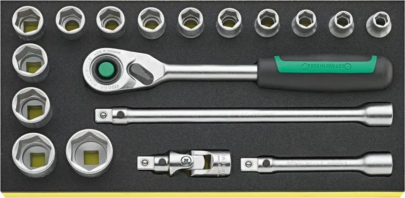 Stahlwille Tcs tray set 1/2" control tools, TCS 1/2" 52/14/4 QR, ST96830352