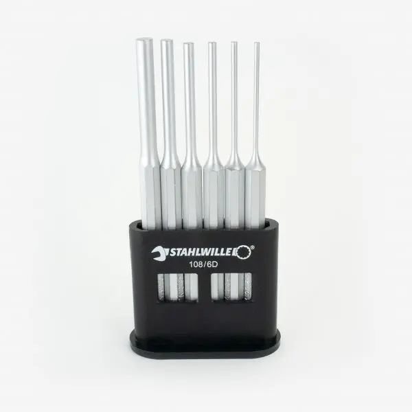 Stahlwille UL-Listed 108/6 D Parallel pin punches plastic stand set, ST96700701