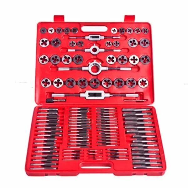 vidaXL Tap & Die Tool Set 111 piece, pros and do-it-yourselfers, 210013