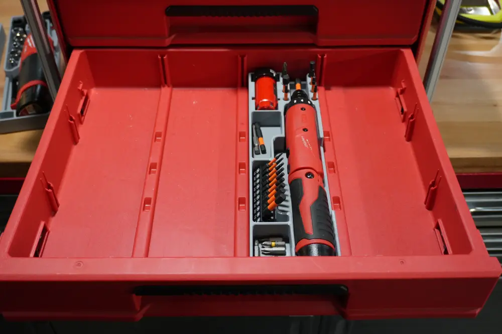 Packout 4-Drawer Insert M4 Screwdriver - Singular Barrel D4 Collection (M4SD D4)