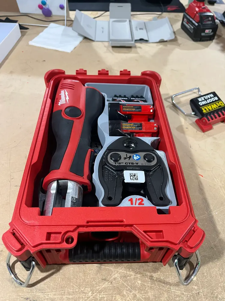 Packout Organizer Insert M12 Pro Press Kit w/ 4 Jaws Final Edition (MPP-U)
