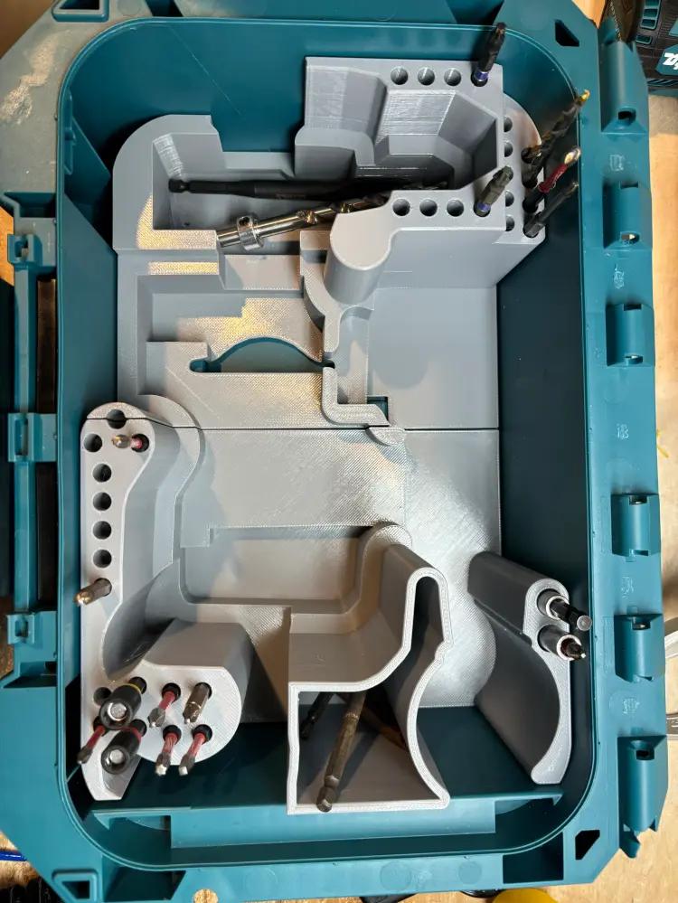 Portable Modular MAKTRAK Organizer insert Makita 18v Drill & Impact Driver (Mk18DID MT)